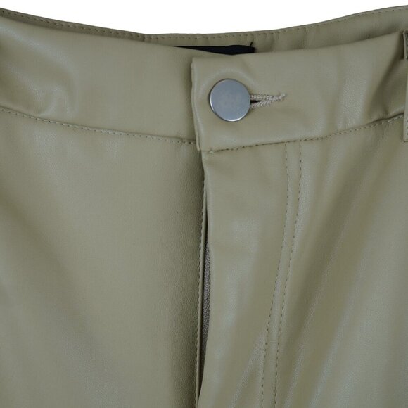 Pretty Little Thing Faux Leather Straight Leg Lined Pants Size‎ 12 - Picture 5 of 11